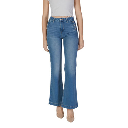 Light Blue Cotton Jeans & Pant