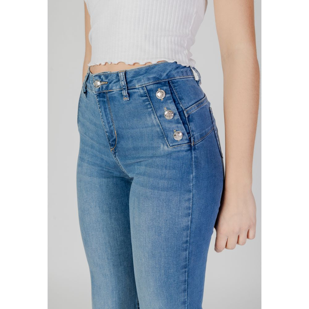 Light Blue Cotton Jeans & Pant