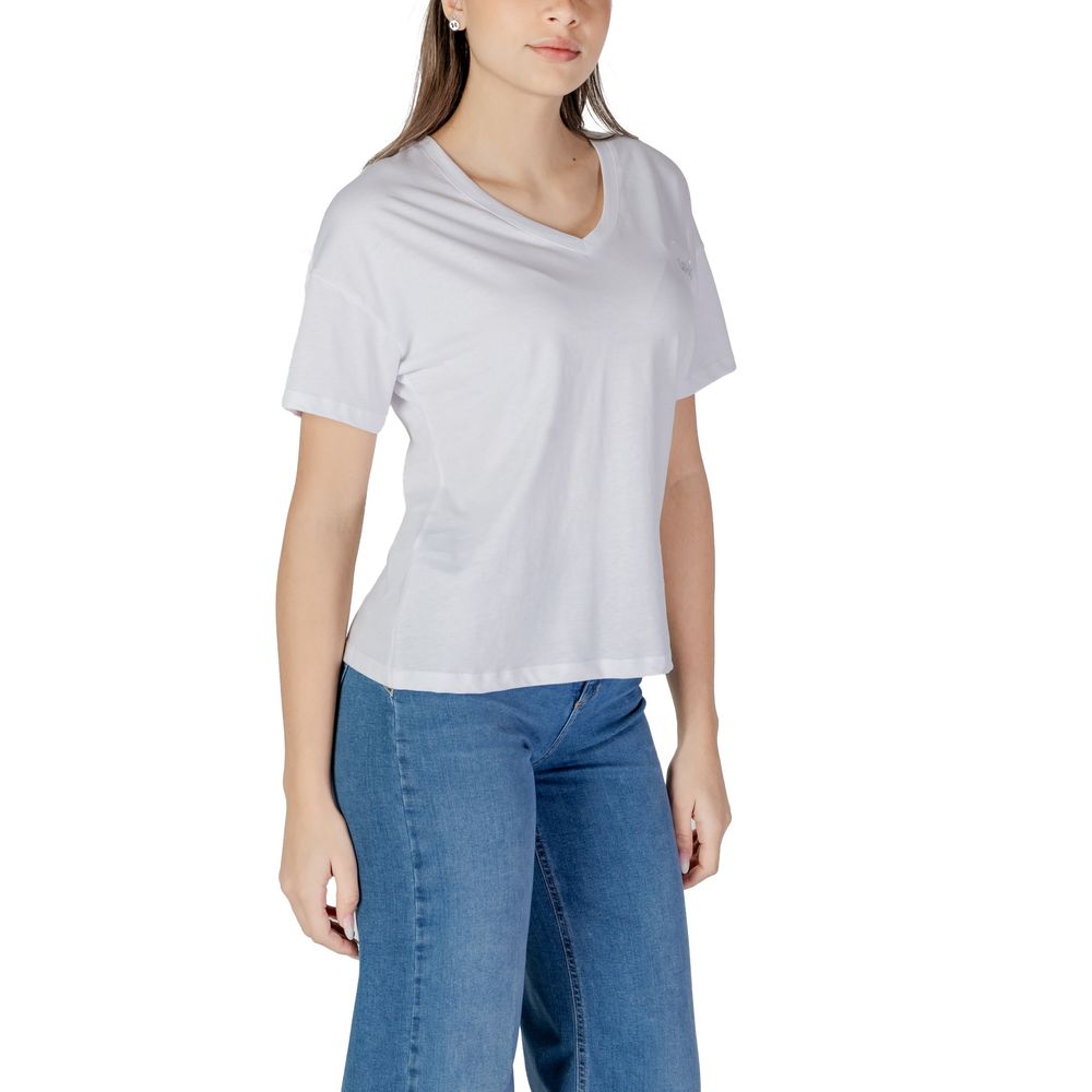 White Cotton Tops & T-Shirt