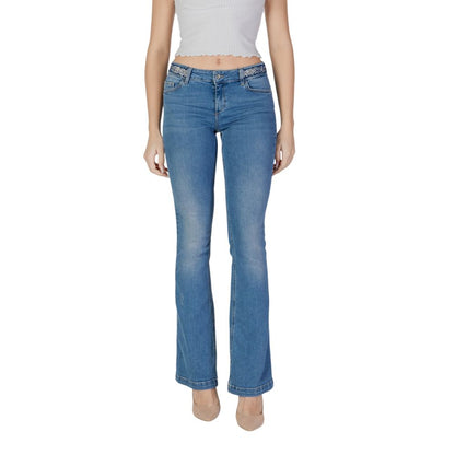 Light Blue Cotton Jeans & Pant