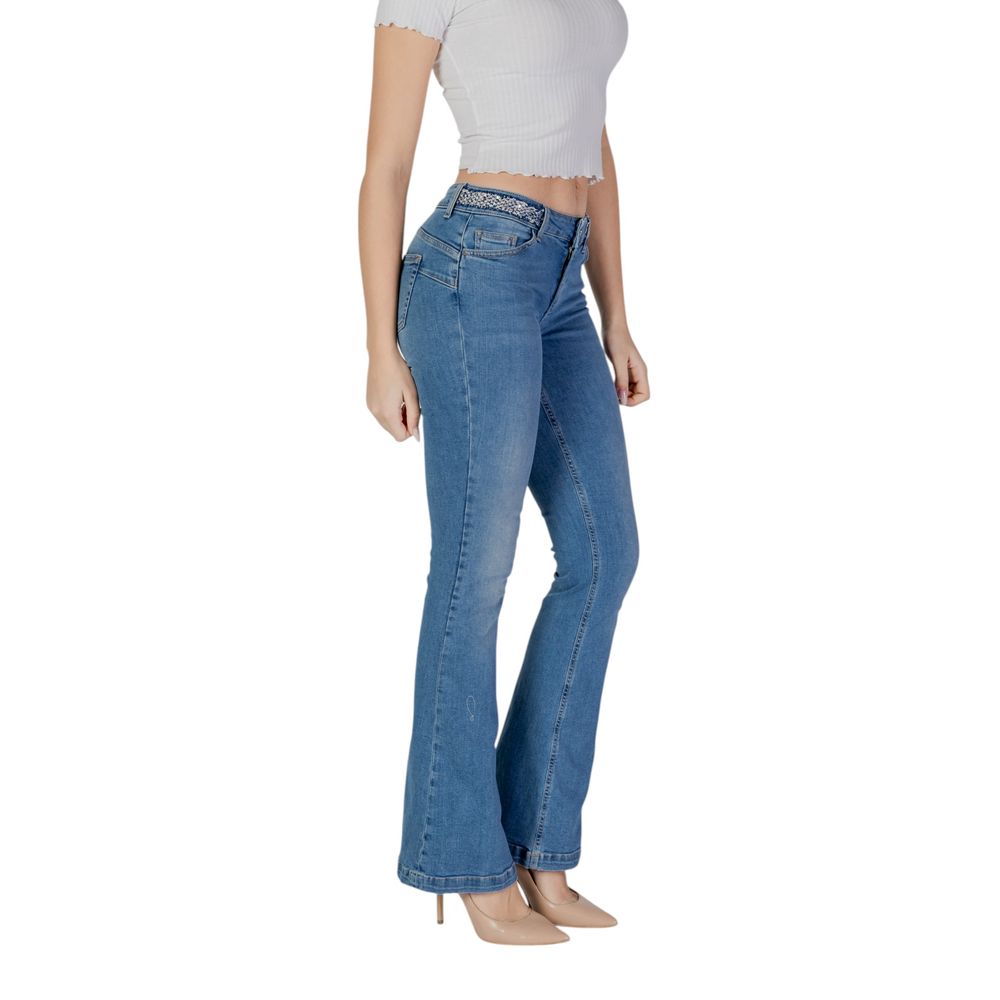 Light Blue Cotton Jeans & Pant
