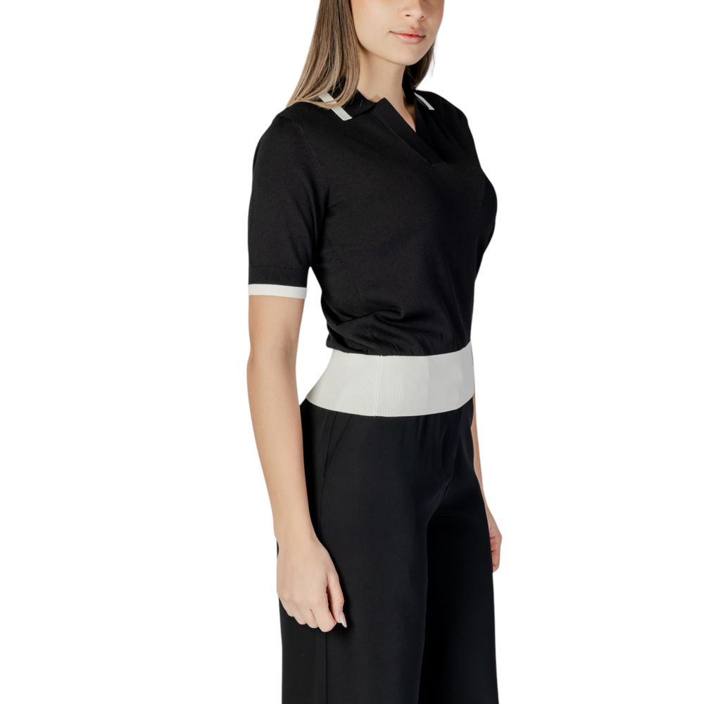 Black And White Viscose Tops & T-Shirt