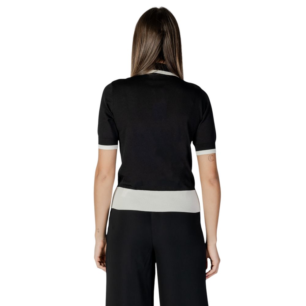 Black And White Viscose Tops & T-Shirt