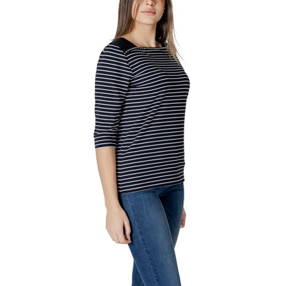 Black And White Cotton Tops & T-Shirt