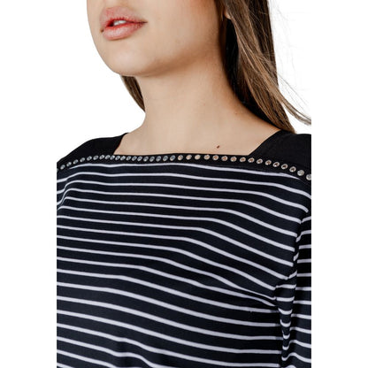 Black And White Cotton Tops & T-Shirt