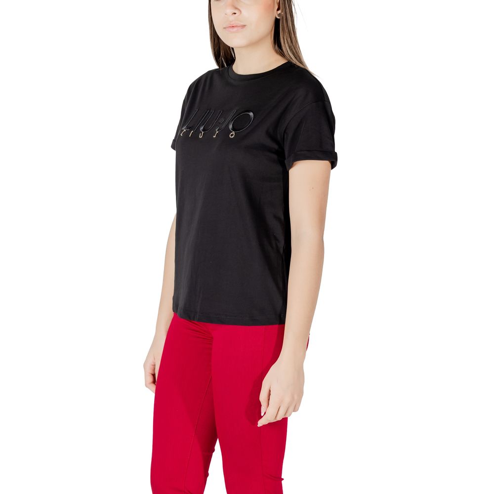 Black Cotton Tops & T-Shirt