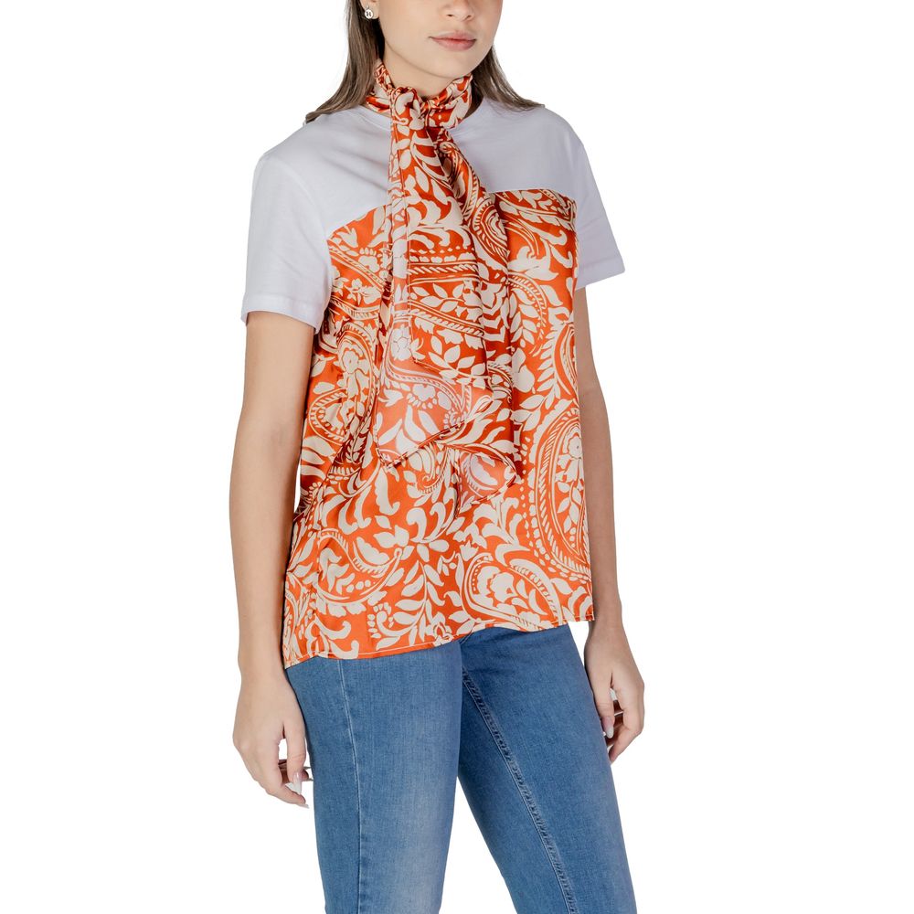 White Polyester Tops & T-Shirt