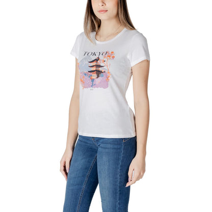 White Cotton Tops & T-Shirt