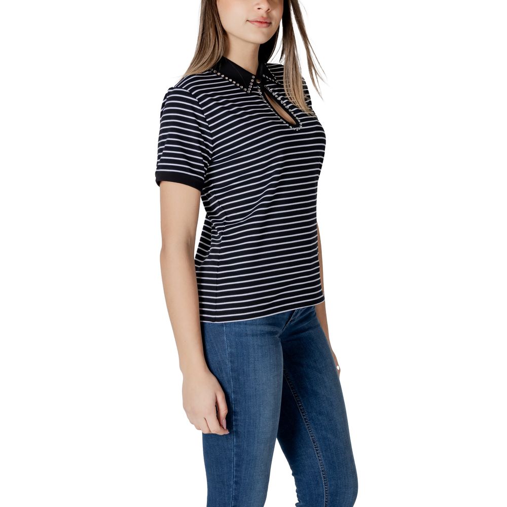 Black And White Cotton Tops & T-Shirt