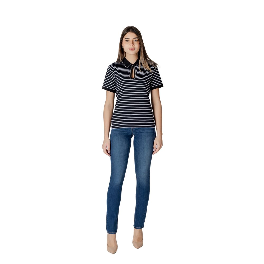Black And White Cotton Tops & T-Shirt