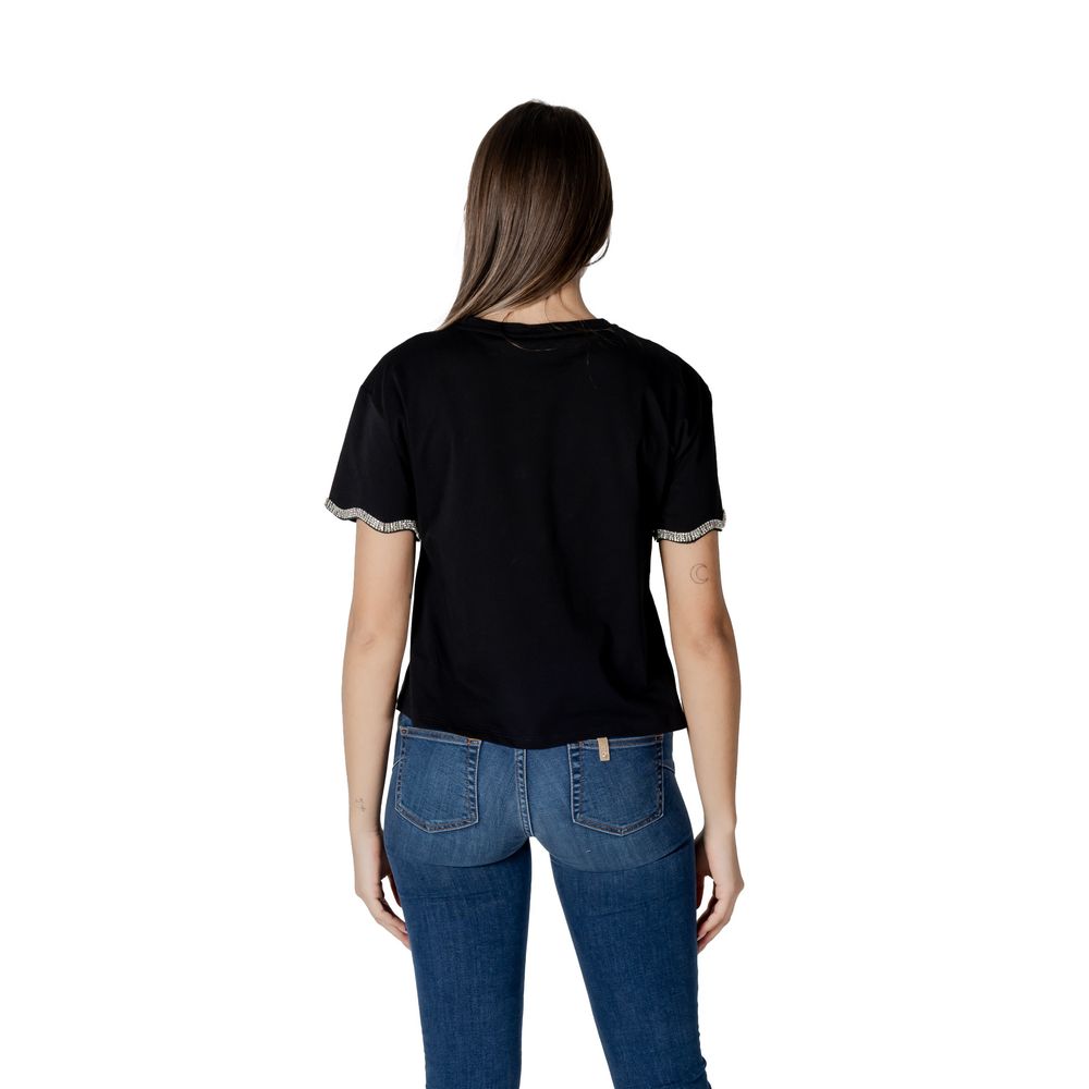 Black Cotton Tops & T-Shirt