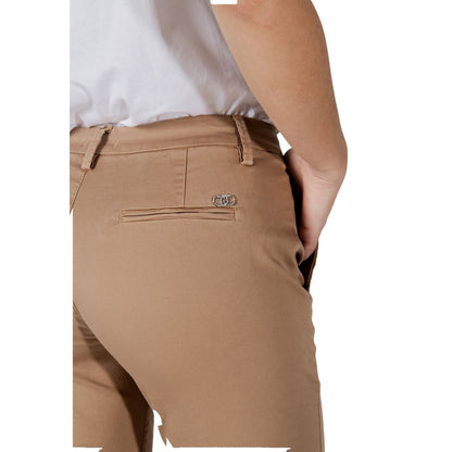 Beige Cotton Jeans & Pant