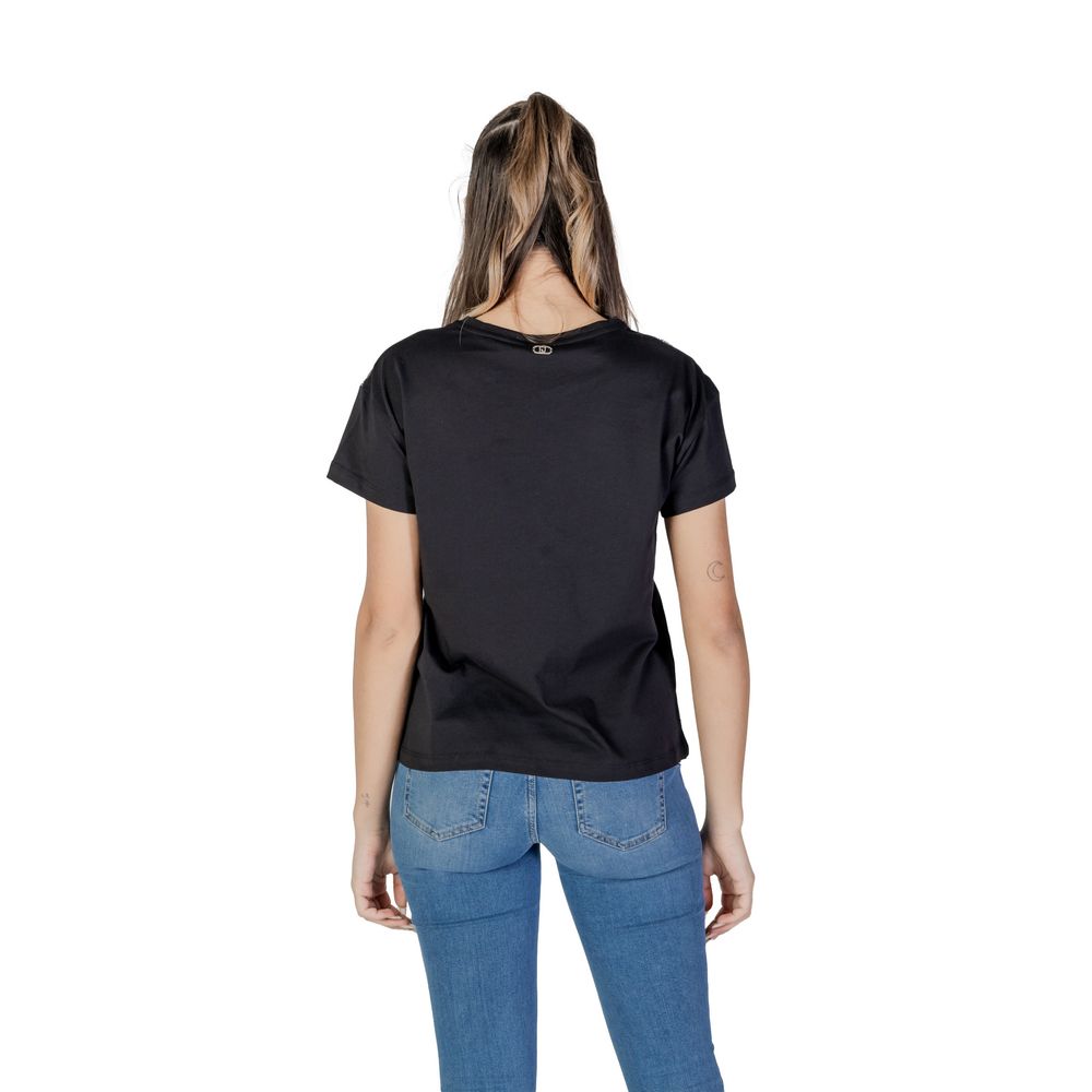 Black Cotton Tops & T-Shirt