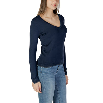 Blue Viscose Tops & T-Shirt