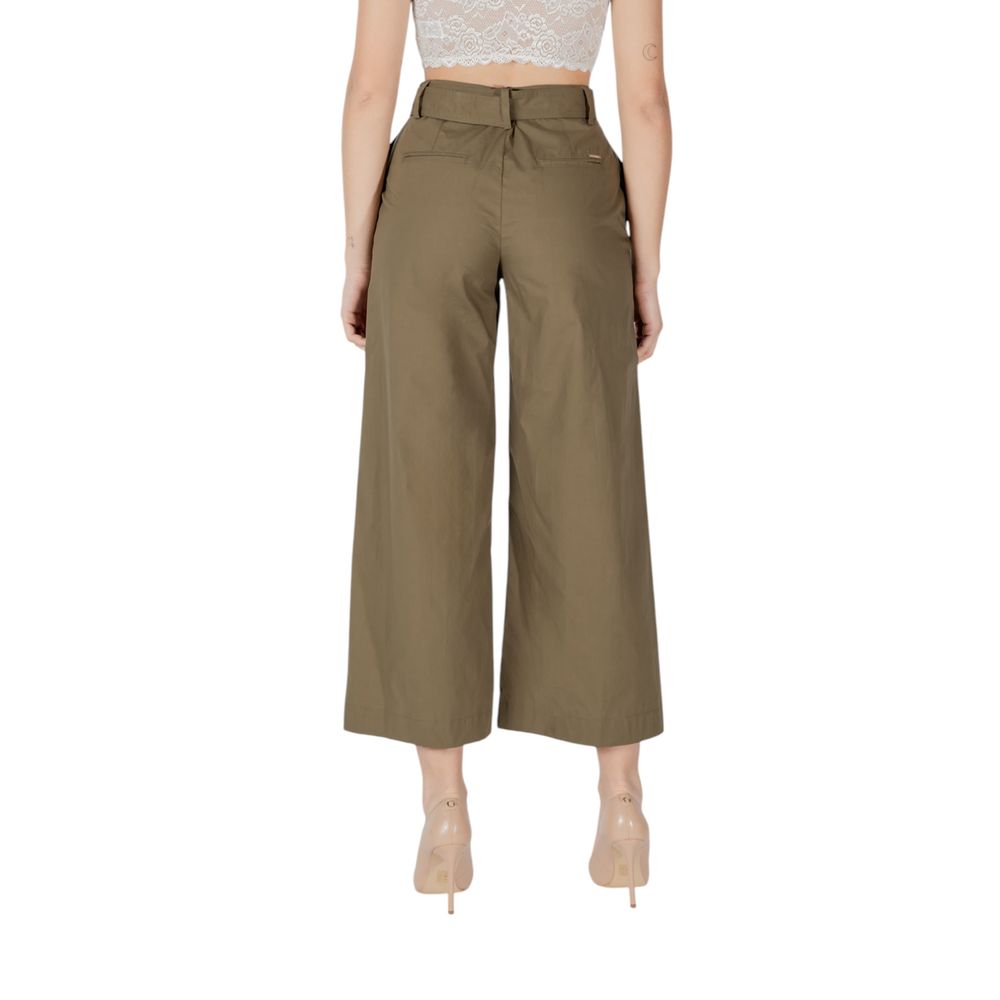 Green Cotton Jeans & Pant