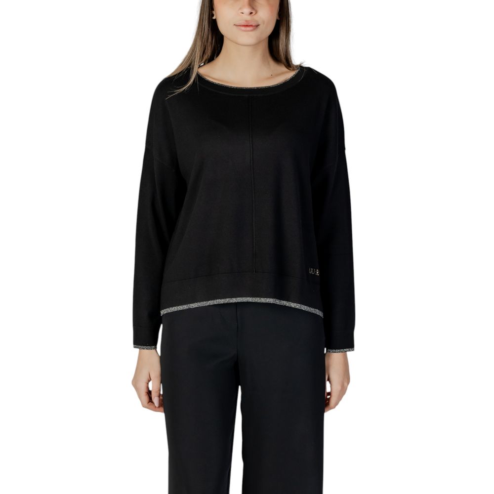 Black Viscose Tops & T-Shirt