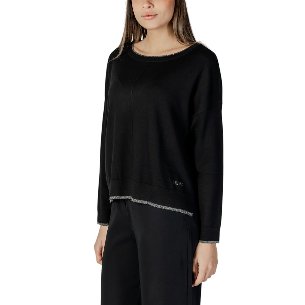 Black Viscose Tops & T-Shirt