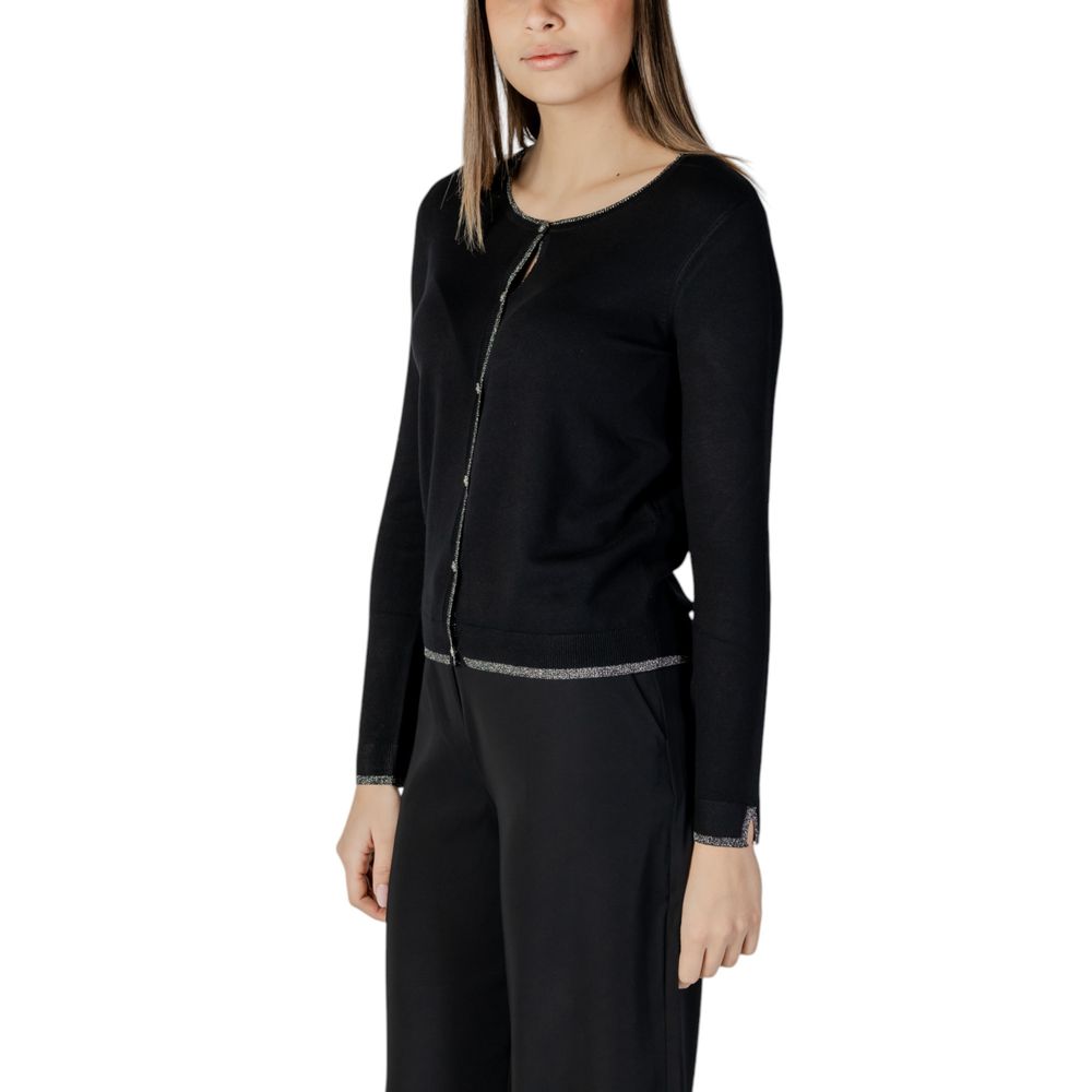 Black Viscose Cardigan