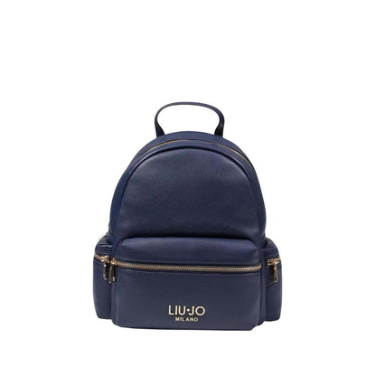 Blue Polyester Backpack