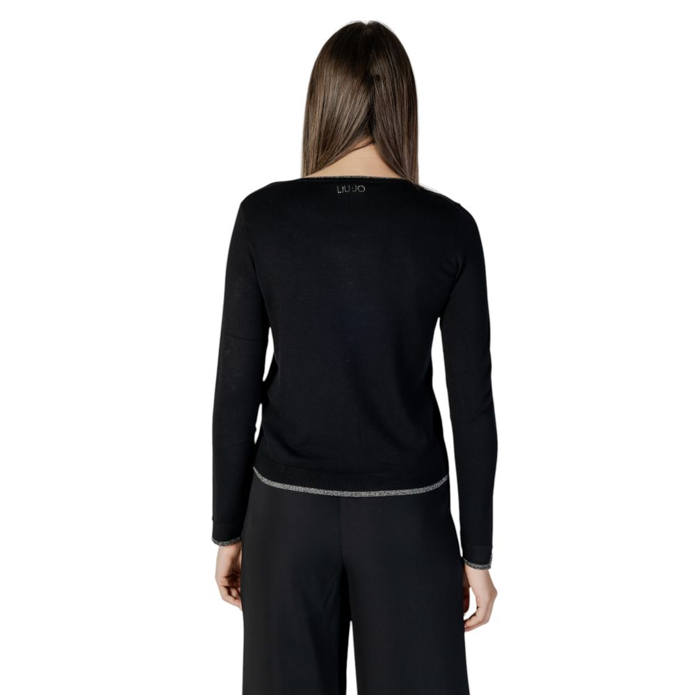 Black Viscose Cardigan