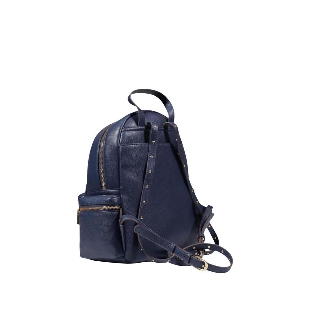 Blue Polyester Backpack