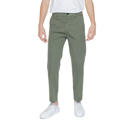 Green Cotton Jeans & Pant