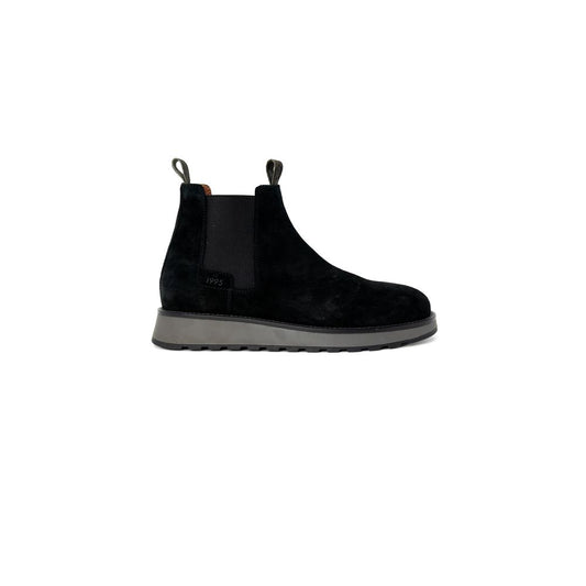 Black Suede Leather Boot