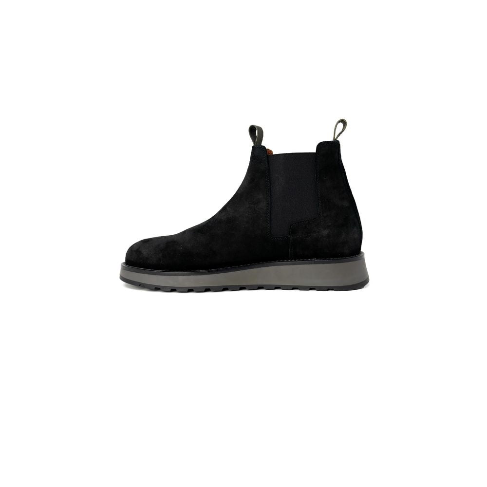 Black Suede Leather Boot