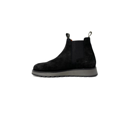 Black Suede Leather Boot