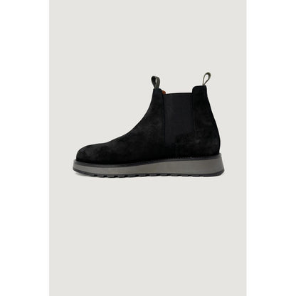 Black Suede Leather Boot