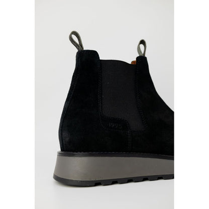 Black Suede Leather Boot