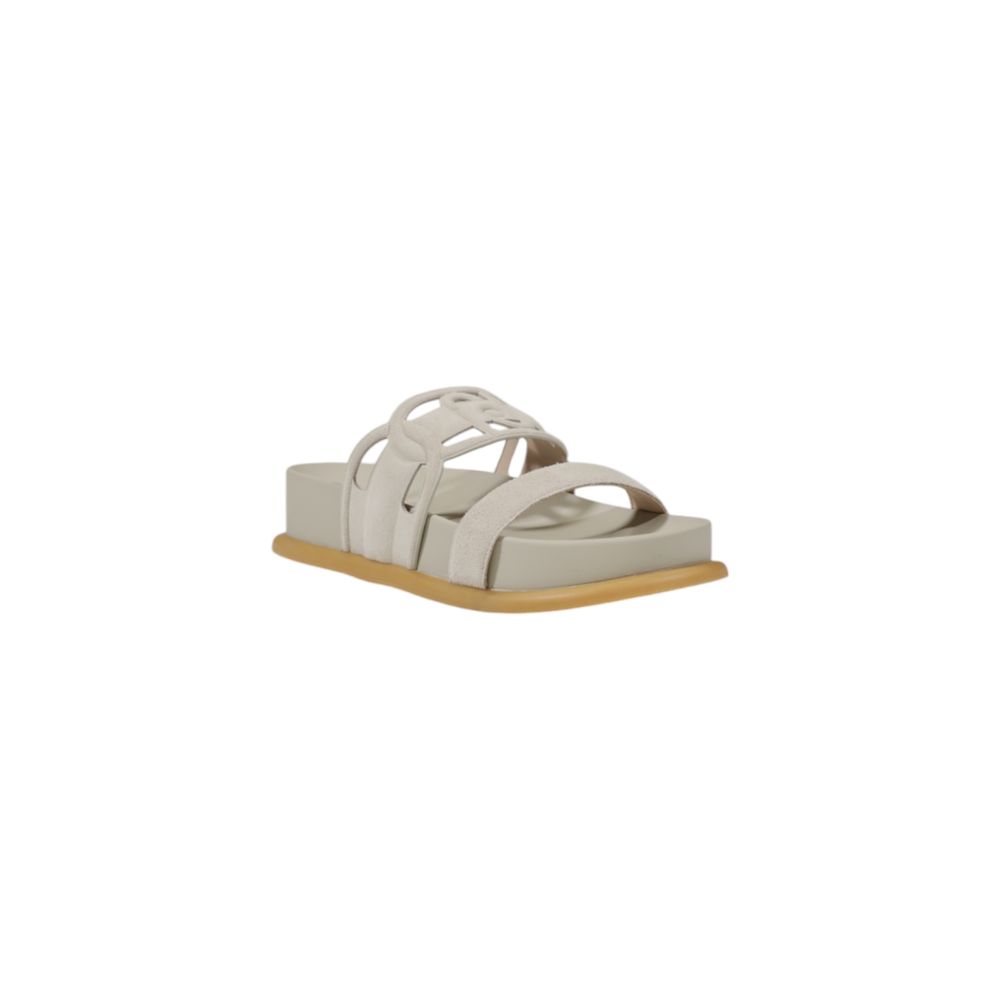 Gray Leather Sandal