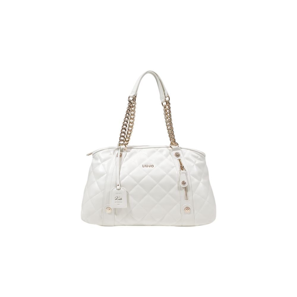 Cream Polyethylene Handbag