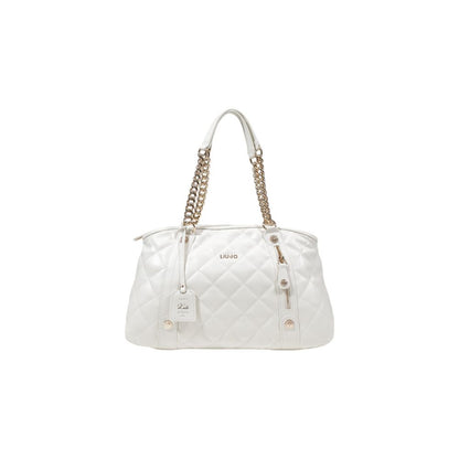 Cream Polyethylene Handbag