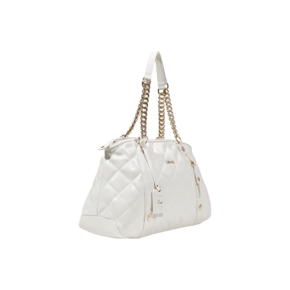 Cream Polyethylene Handbag