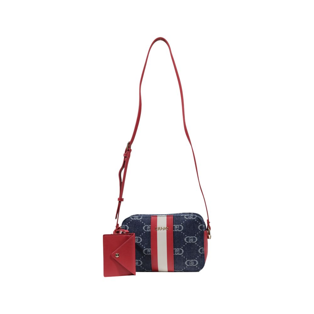 Blue Polyester Handbag