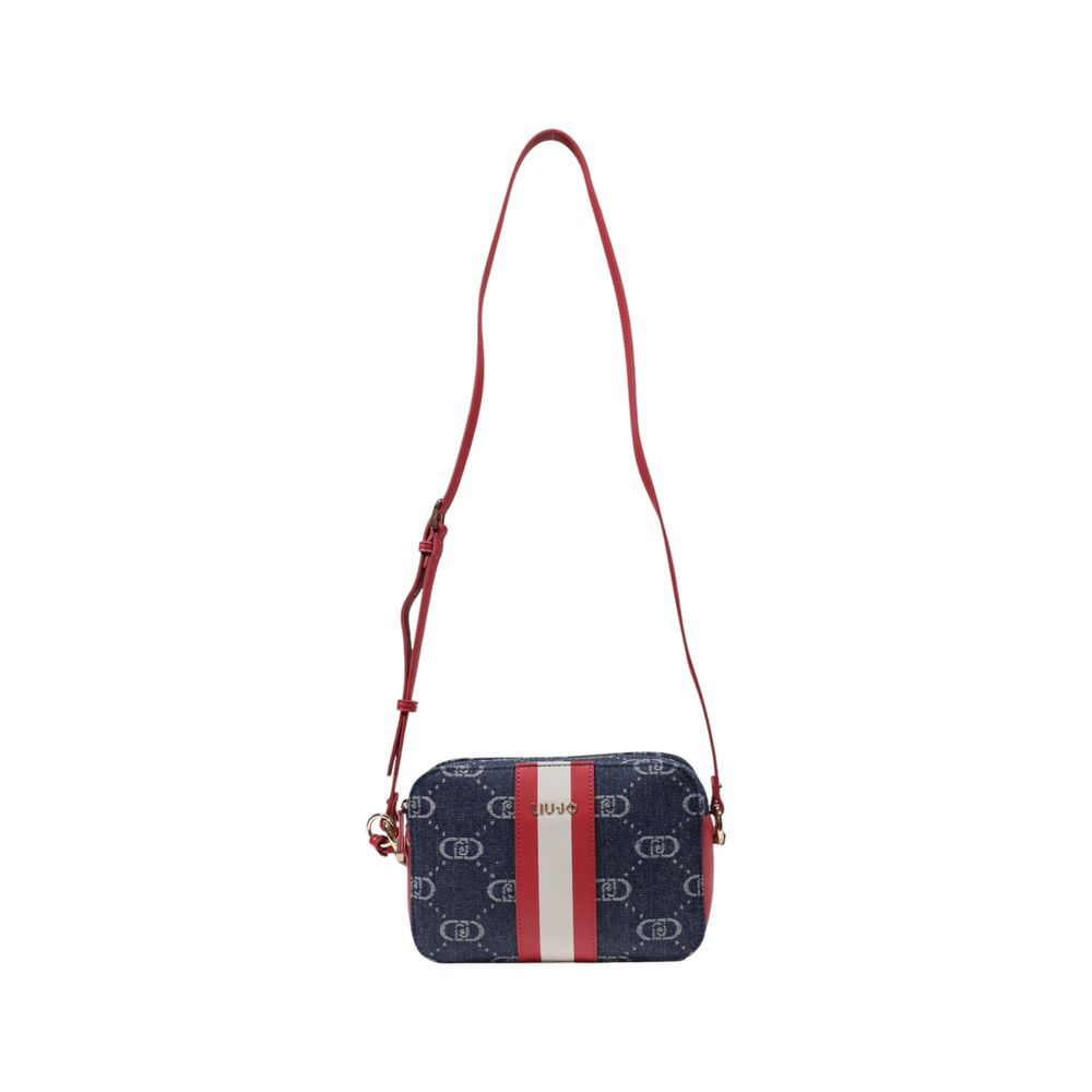 Blue Polyester Handbag