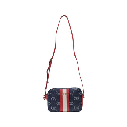 Blue Polyester Handbag