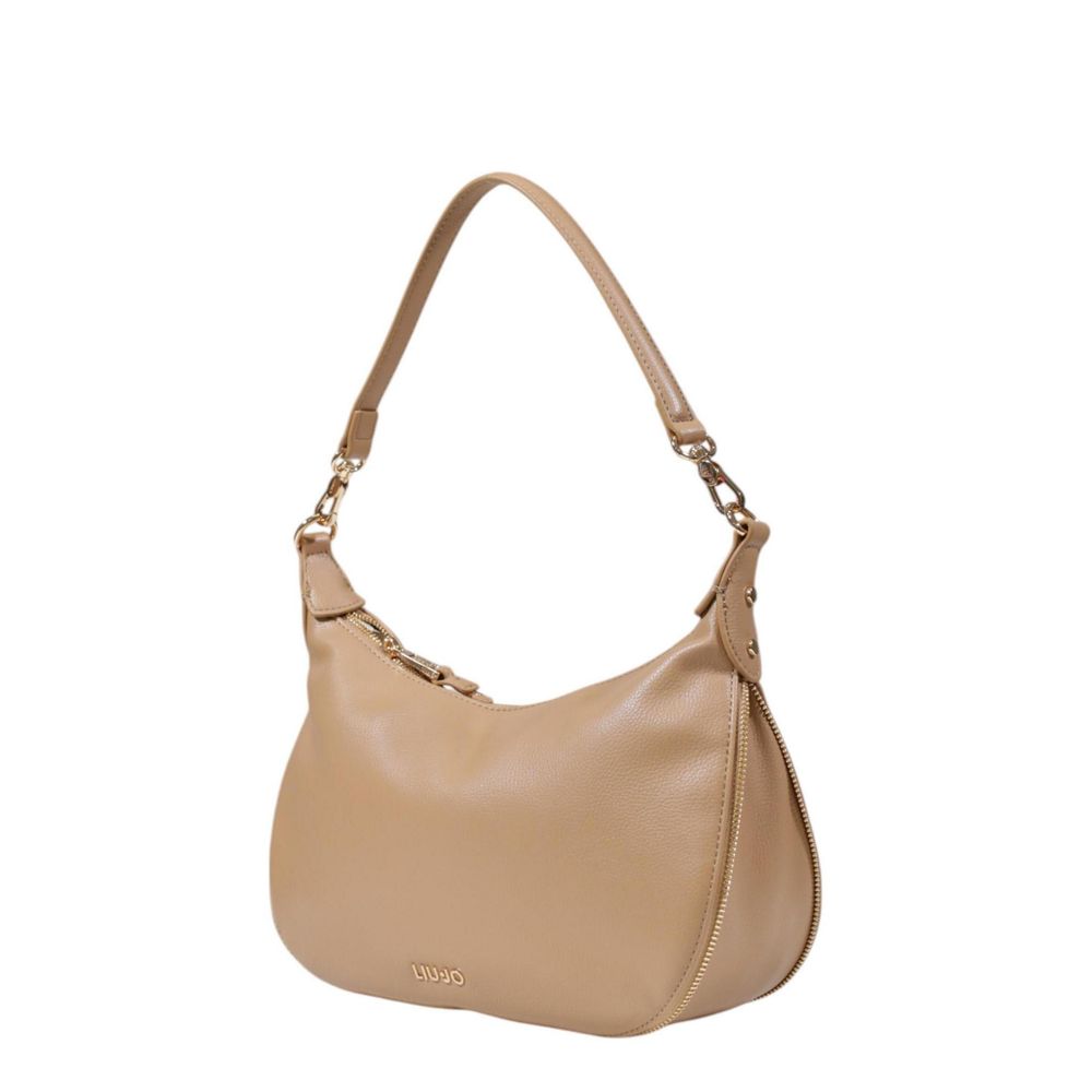Beige Polyethylene Handbag