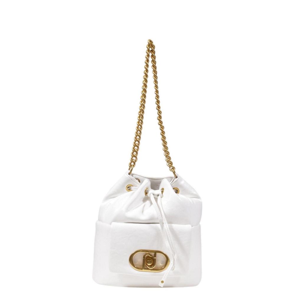 White Polyester Handbag