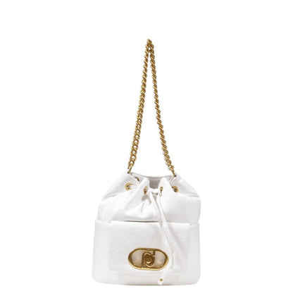 White Polyester Handbag