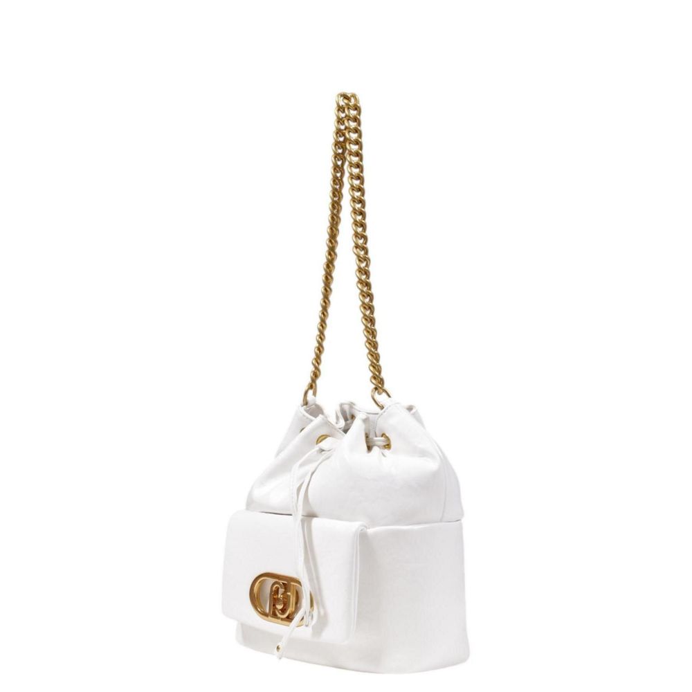 White Polyester Handbag