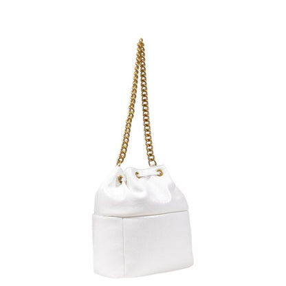 White Polyester Handbag