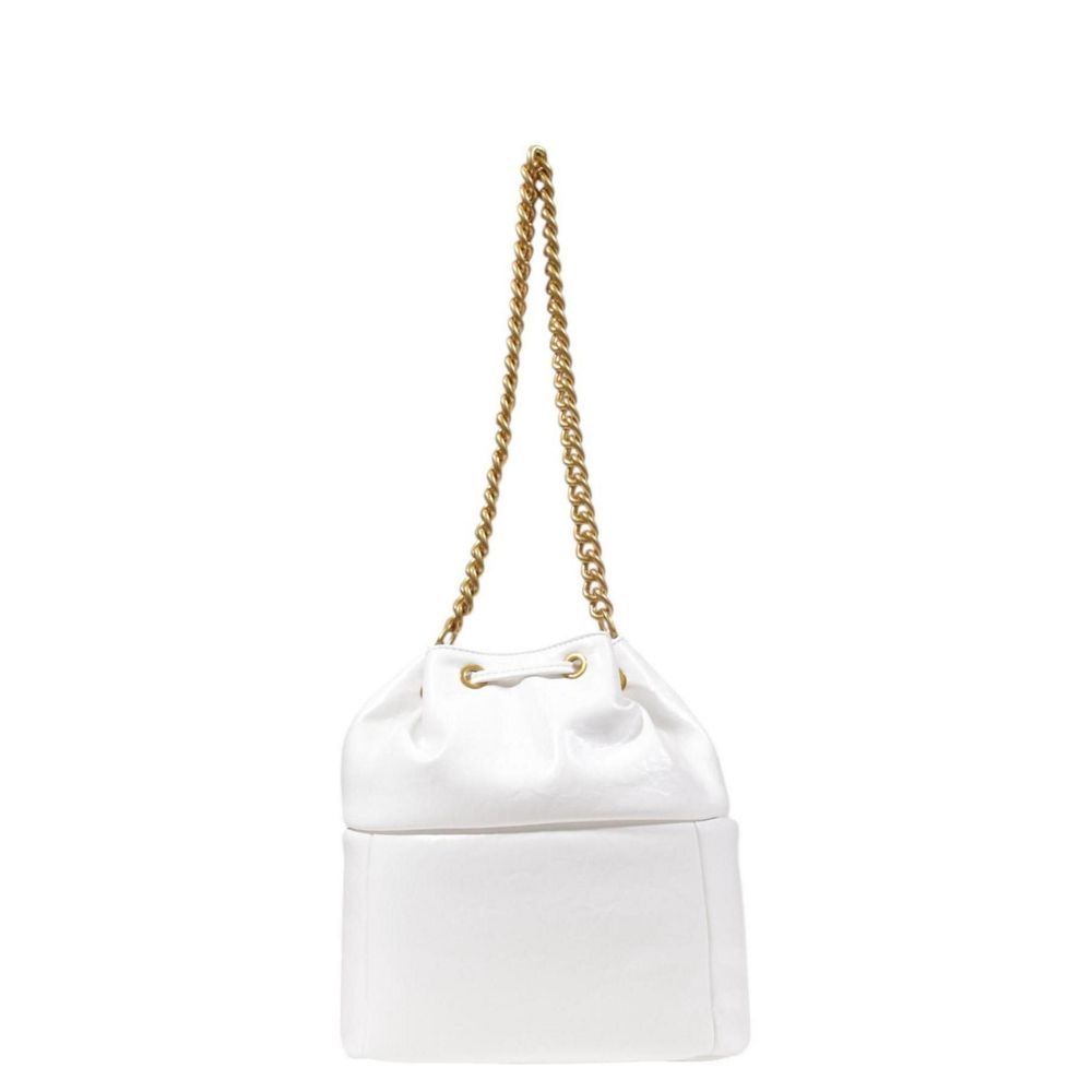 White Polyester Handbag