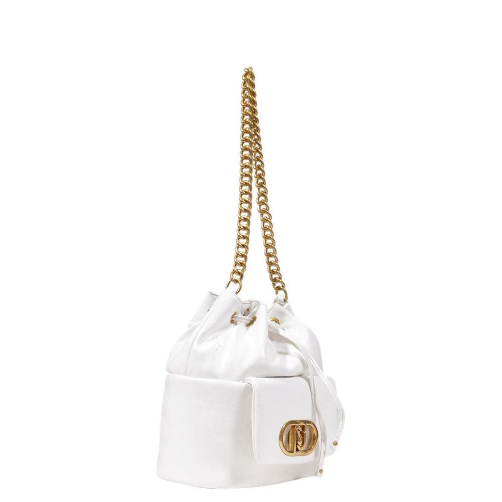 White Polyester Handbag