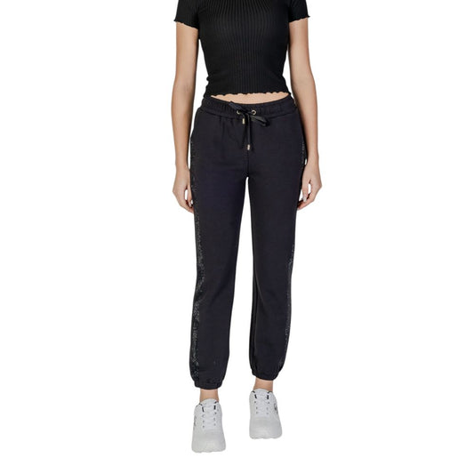 Black Cotton Jeans & Pant