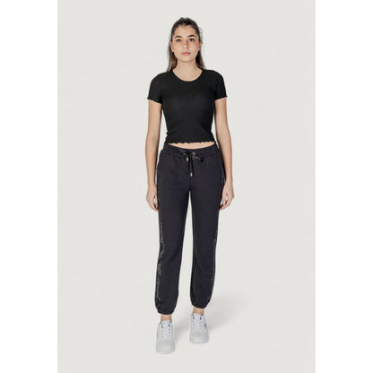 Black Cotton Jeans & Pant