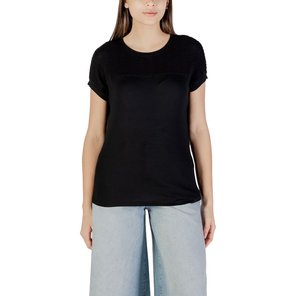 Black Viscose Tops & T-Shirt