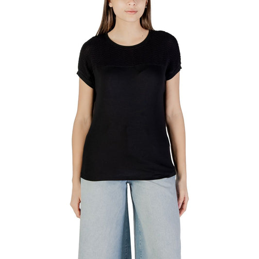 Black Viscose Tops & T-Shirt