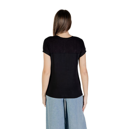 Black Viscose Tops & T-Shirt